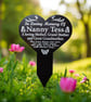 Graveside Memorial marker engraved personalized in loving memory mum dad