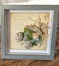 Seaside Curiosities Shadow Box. Coastal Wall Art with Sea Glass and Shells - Image 2