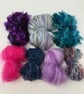 Scarf Kit: Blueberry Purple Luxury Textured Wool Felt Scarf Kit - Image 4