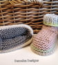 SZLE Baby Girl's Hand Knitted Booties 3-6 months size  - Image 1