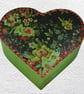 Heart: Decorated Wooden Trinket Keepsake Box 13cm - Image 3