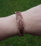 Double Cross Woven Copper Cuff Bracelet - Image 8