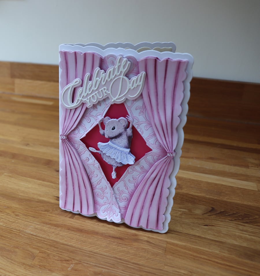 Ballerina Mouse Stage Dance Girl.