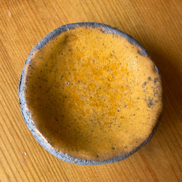 SALE! - Rustic raku ring dish