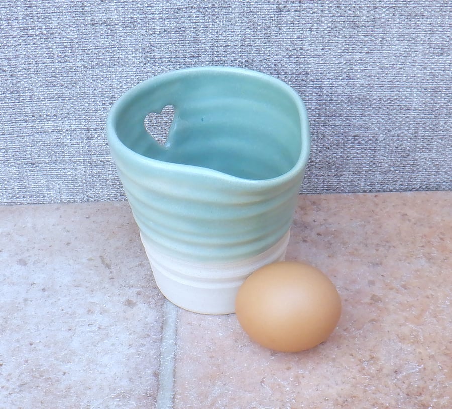 Egg separator jug wheelthrown stoneware handmad... Folksy