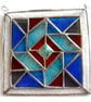 Patchwork Quilt Suncatcher Stained Glass  - Image 2