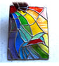 Kingfisher Rainbow Panel Stained Glass Suncatcher 021 - Image 5