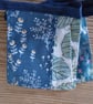 Mini bunting handmade decoration in a blue and green colourway. - Image 3