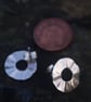 Silver Ripple Circle Stud Earrings  - Image 7