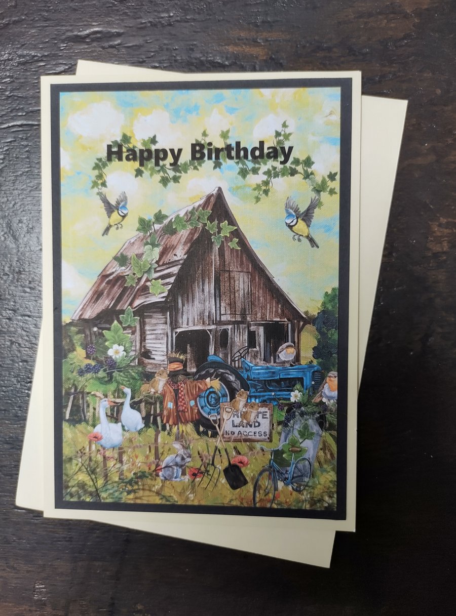 C5 Birthday Card, Countryside Card