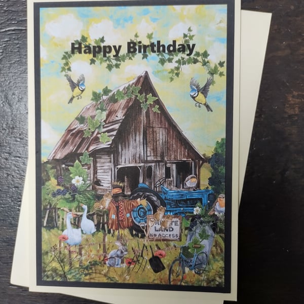 C5 Birthday Card, Countryside Card