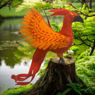 Hand Embroidered Felt Phoenix Hanging Decoration