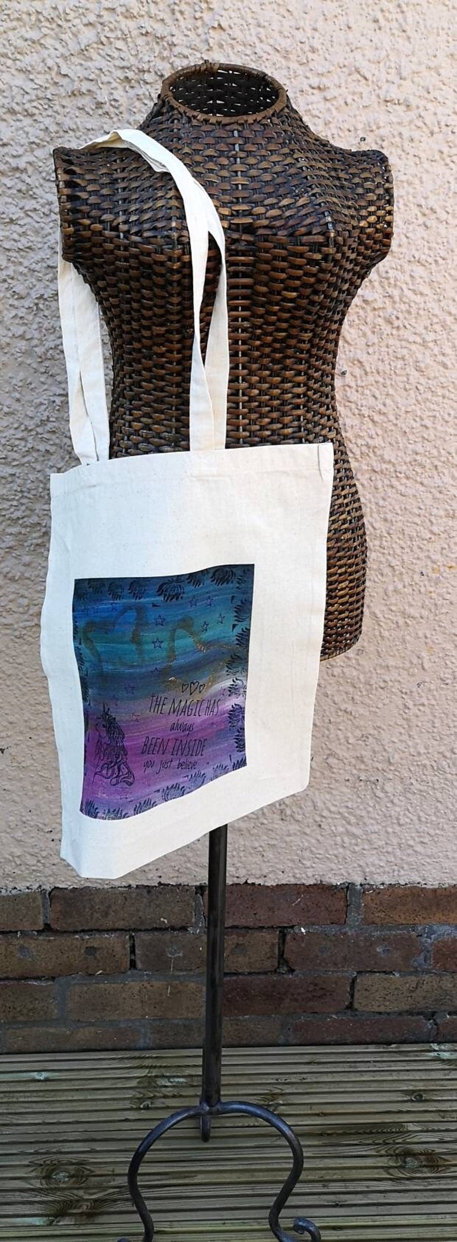 Unicorn tote bag, unicorn bag, unicorn accessories, butterfly tote