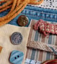 Old Gold Denim Slow Stitching kit - gift for teenager - Image 9