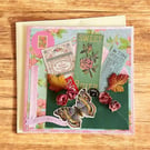 Vintage-Style “Perfect Moments” Greeting Card – Handmade & One-of-a-Kind