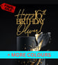 16th Birthday Cake Topper, Happy 16th Birthday Cake Topper, Custom Cake Topper