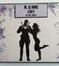 Dead Pool wedding guest book, lilac superheroes wedding guest book - Image 1