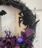 Elegant gothic-style Halloween wreath, handmade, approx. 40cm diameter - Image 7