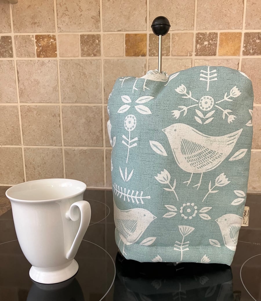 Birds Cafetiere Cosy, Handmade in the UK
