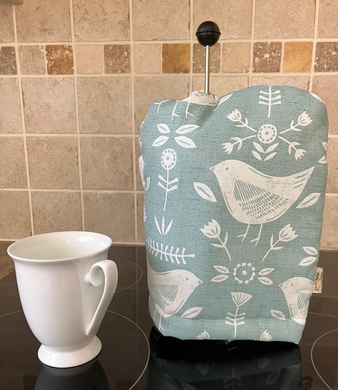 Birds Cafetiere Cosy, Handmade in the UK