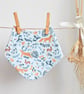 Woodland Animals Print Baby Bib Bandana Style