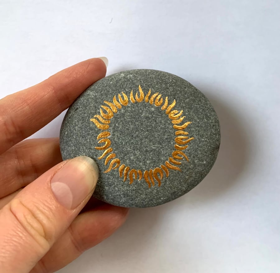 Painted Sun Stone