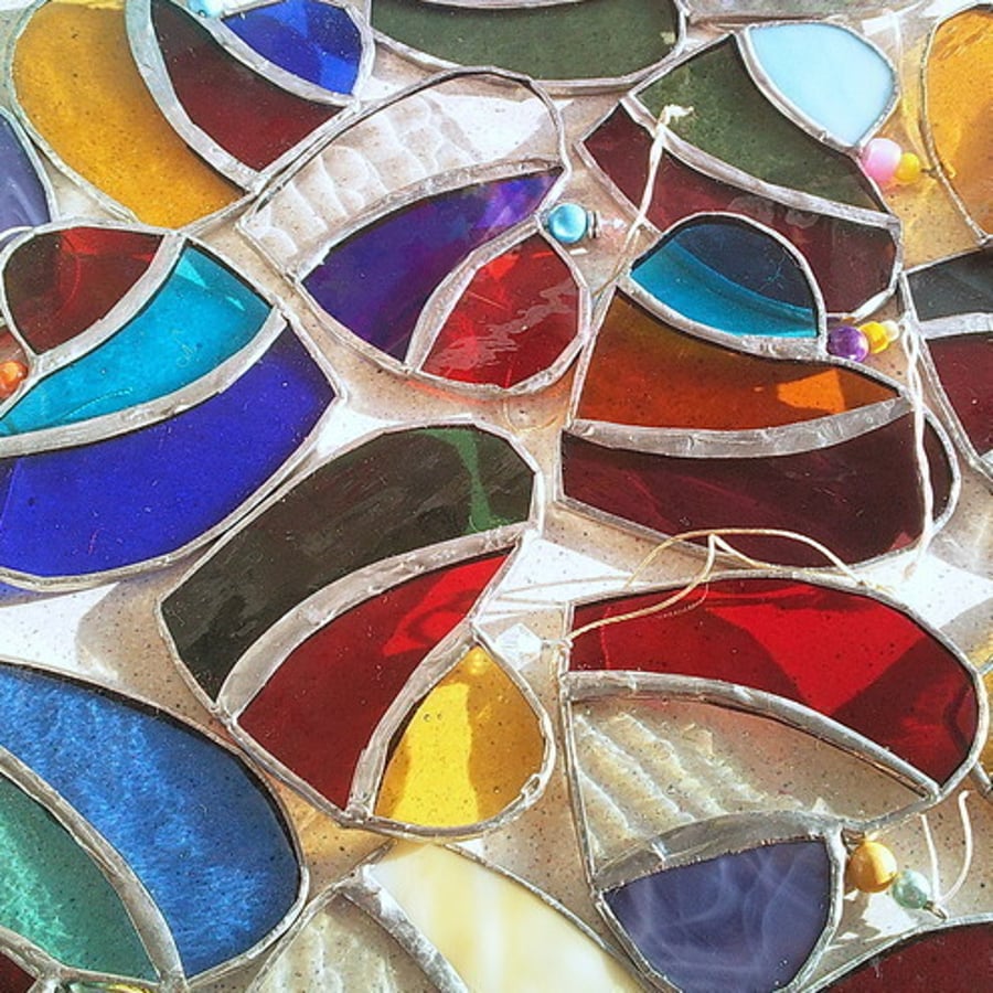  small stained glass heart