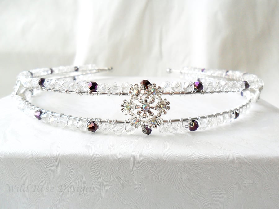Crystal and diamante tiara, hair band