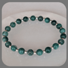Green Mica and Sterling Silver Stacker Bracelet