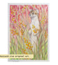 Little Weasel, small animal drawing, letterbox art gift, original art
