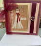 Elegant wedding dress sparkly glitter card  - Image 1