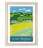 Brighton Amex stadium travel poster print by Susie West - Image 3
