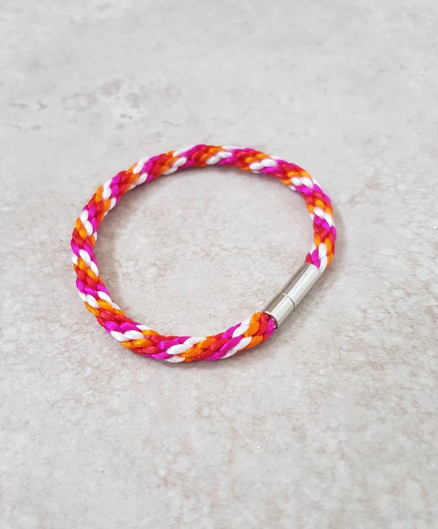 Lesbian Bracelet, Lesbian flag Anklet, Girlfriend gift