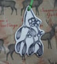 Porcelain mistletoe Christmas decoration - Image 4