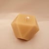 Cuboctahedron beeswax candle made with organic beeswax