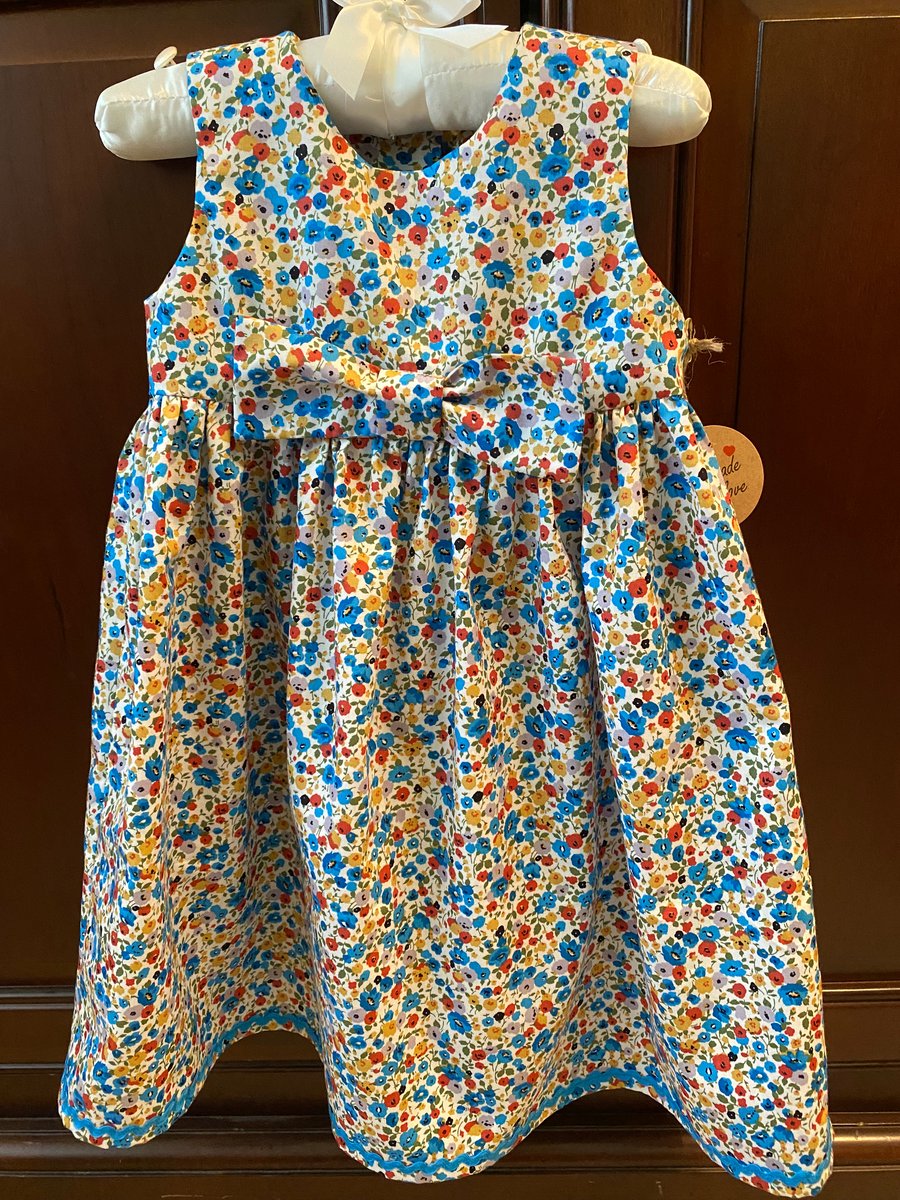Bright Blue Multi Floral Dress