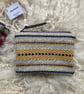 Wool Mini Pouch - Honey: Handwoven in Wales - Image 5