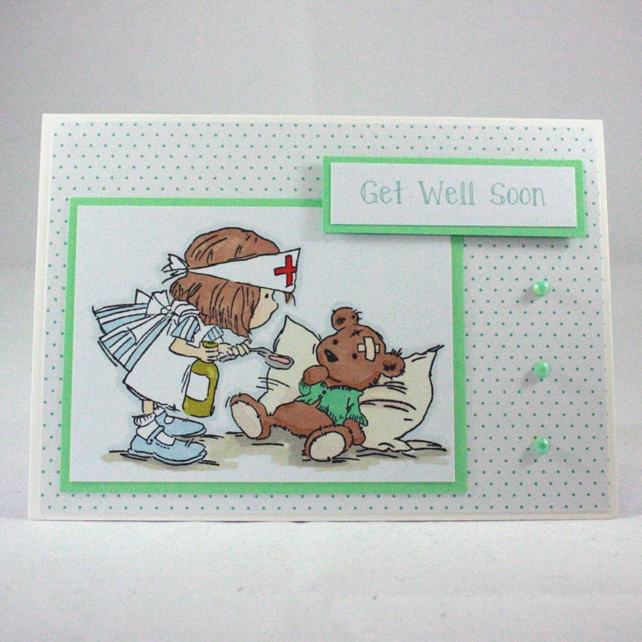 Handmade get well soon card