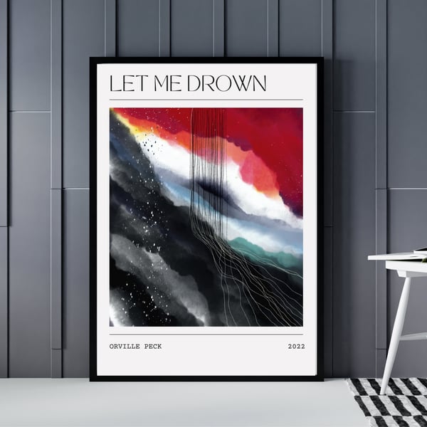Music Poster T Shirt Orville Peck - Let Me Drown Abstract Painting Art Print