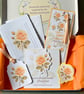 Rose June Birth Flower Mini Gift Set, Botanical Stationery Gift