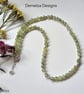 Designer Prehnite Sterling Silver Necklace  - Image 4