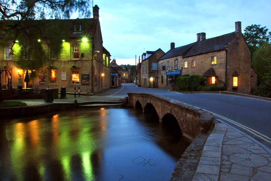 Old Manse Hotel Bourton On The Water Cotswolds Photograph Print