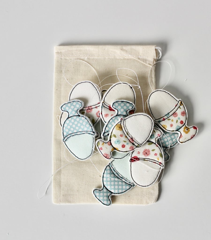 Eggcup Garland 1 - Hanging Decoration