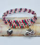 Memory Wire Wrap Bracelet With Charms, Birthday, Anniversary, Gifts For Her - Image 5