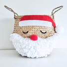Santa belly basket Christmas gift bag hamper decoration