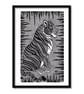 Fierce Looking Tiger Original Art Pen And Ink Drawing