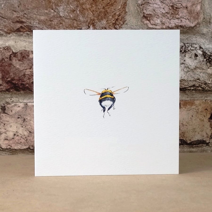Card Bee Blank Bumble Bee Eco Friendly