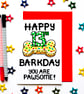 13th Birthday Card For The Dog, Cute Thirteenth Birthday Card For Puppy, Furbaby - Image 1
