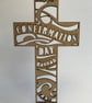 Personalised special occasion cross decoration - Image 8