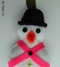 Festive Hanging Snowman Decoration - Image 4